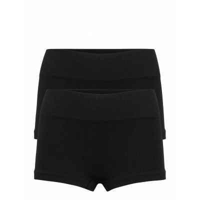 Nlfhailey Rib Hipster 2Pack Night & Underwear Underwear Panties Svart LMTD