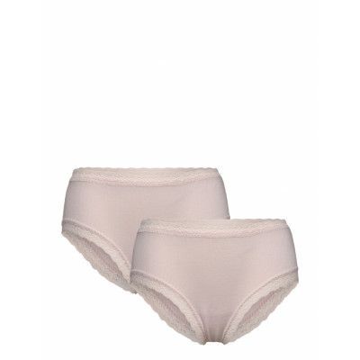 Organic Hipster 2-Pack Night & Underwear Underwear Panties Pink Rosemunde Kids