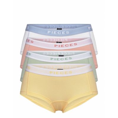 Pclogo Lady 4 Pack Solid Noos Bc *Villkorat Erbjudande Lingerie Panties Hipsters/boyshorts Multi/mönstrad Pieces