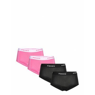 Pieces Pclogo Lady 4 Pack Solid Noos Bc Svart