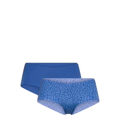 Performance Hipster 2P Lingerie Panties Hipsters/boyshorts Blå Björn Borg