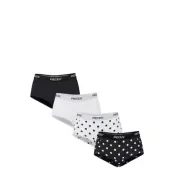Pieces Pclogo Lady 4 Pack Aop/Solid Noos Bc - Black - XXL