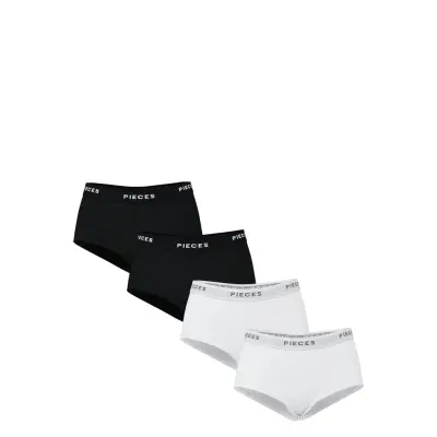Pieces Pclogo Lady 4 Pack Solid Noos Bc - Black - XL