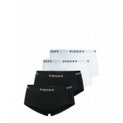 Pieces Pclogo Lady 4 Pack Solid Noos Bc Svart