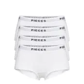 Pieces Pclogo Lady 4 Pack Solid Noos Bc - White - M