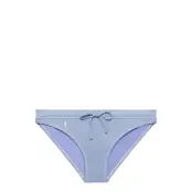 Polo By Ralph Lauren Swimwear Prl Oxford Tie Front Retro Hipster - Blue - S