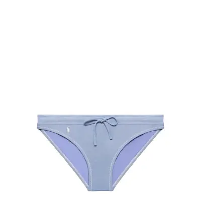 Polo By Ralph Lauren Swimwear Prl Oxford Tie Front Retro Hipster - Blue - S