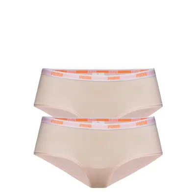 Puma Iconic Hipster 2p Hang Lingerie Panties Hipsters/boyshorts Rosa PUMA