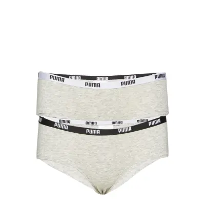 Puma Iconic Hipster 2p Lingerie Panties Hipsters/boyshorts Grå PUMA