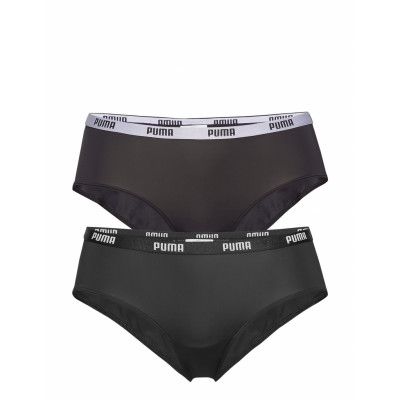Puma Microfiber Hipster 2p Hang Lingerie Panties Hipsters/boyshorts Svart PUMA