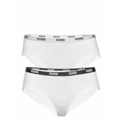 Puma Microfiber Hipster 2p Hang Lingerie Panties Hipsters/boyshorts Vit PUMA