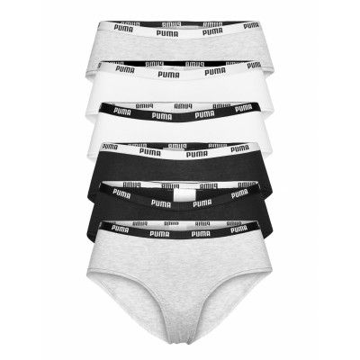 Puma Women Hipster 6P Ecom Lingerie Panties Hipsters/boyshorts Vit PUMA