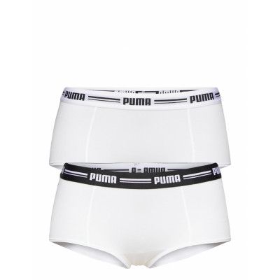 Puma Women Mini Short 2P Hang Sport Panties Hipster & Boyshorts Vit PUMA