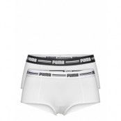 Puma Women Mini Short 2P Pack Sport Panties Hipster & Boyshorts Vit PUMA