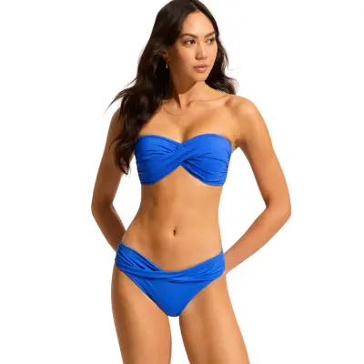 Seafolly S.collective Twist Band Mini Hipster Pant - Blue - 38