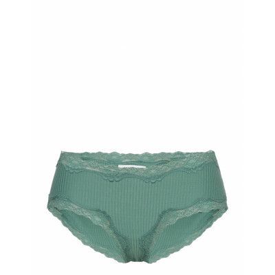 Silk Hipster W/ Lace *Villkorat Erbjudande Lingerie Panties Hipsters/boyshorts Grön Rosemunde