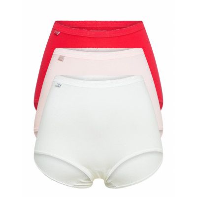Sloggi Basic H Maxi C3P Lingerie Panties Hipsters/boyshorts Vit Sloggi
