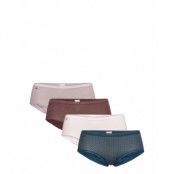 Sloggi Basic+ Midi C4P Lingerie Panties Hipsters/boyshorts Blå Sloggi