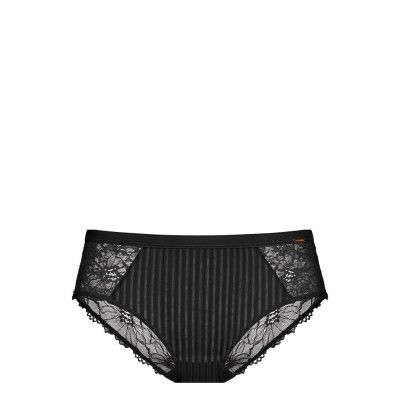 Tatum Hipster_Classic Hipstertrosa Underkläder Black Dorina