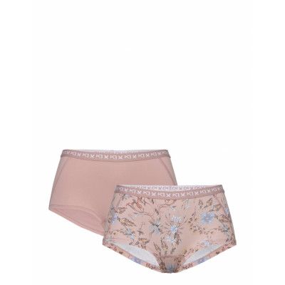 Tina Hipster 2Pk Sport Panties Hipster & Boyshorts Pink Kari Traa