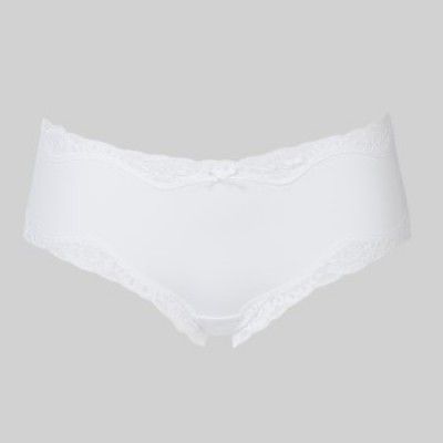 Triumph Micro and Lace Hipster White