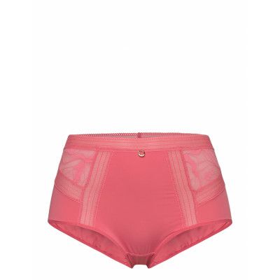 True Lace High-Waisted Full Brief Hipstertrosa Underkläder Pink Chantelle Beach