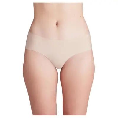 Under Armour Ua Pure Stretch No Show Hipster-Solid 3Pk - Beige - M
