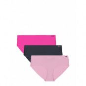 Under Armour Ua Pure Stretch No Show Hipster-Solid3Pk Rosa