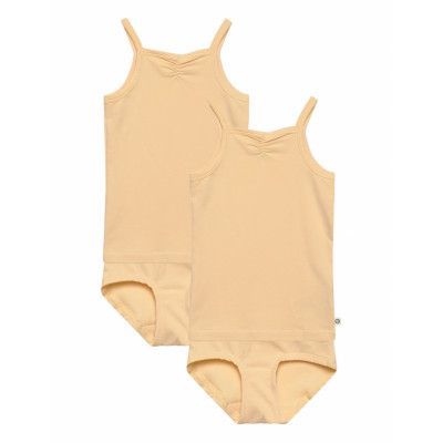 Underwear Set Hipster Girl 2-Pack Underkläderset Gul Müsli By Green Cotton