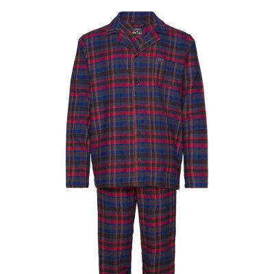 Jockey Pyjama 1/1 Flannel Blå