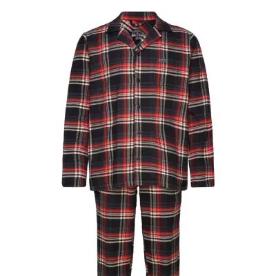 Jockey Pyjama 1/1 Flannel Svart