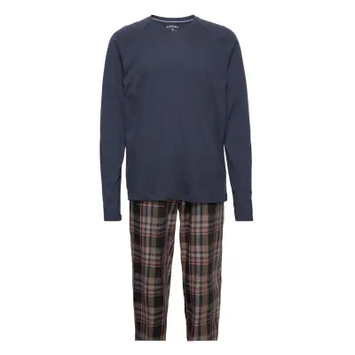 Pyjama 1/1 Mix Pyjamas Marinblå Jockey