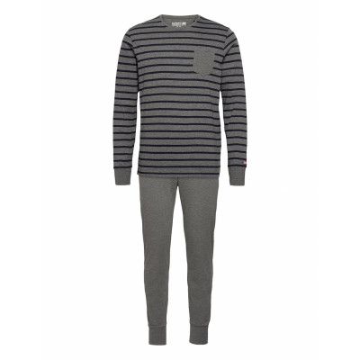 Pyjama Knit Pyjamas Grå Jockey