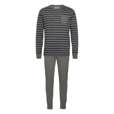 Pyjama Knit Pyjamas Grå Jockey
