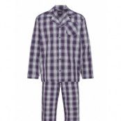 Pyjama Woven Pyjamas Blå Jockey