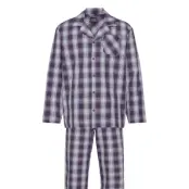 Pyjama Woven Pyjamas Blå Jockey
