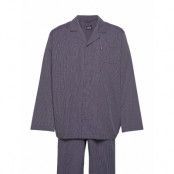Pyjama Woven Pyjamas Blå Jockey
