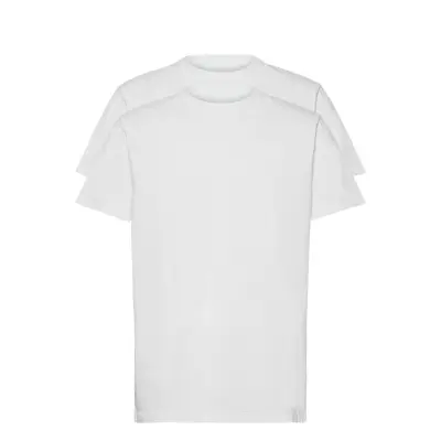 T-Shirt 2-P Tops T-shirts Short-sleeved White Jockey