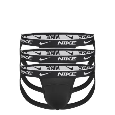 NIKE Underwear Jock Strap 3Pk - Black - L