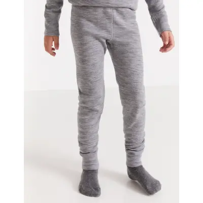 Lindex Longjohns Merino Wool Solid - Grey - 110/116