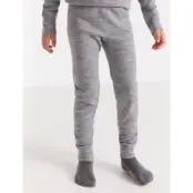 Lindex Longjohns Merino Wool Solid - Grey - 122/128