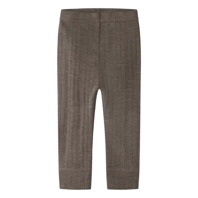 name it Nbmwang Wool Needle Longjohn Solid Noos - Brown - 80