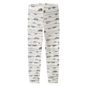 name it Nmmwang Wool Rib Longjohn Aop Noos - White - 80