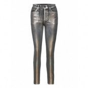 1981 Skinny Trousers Leather Leggings/Byxor Silver GUESS Jeans
