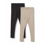 Wheat 2 Rib Leggings Maddy Svart