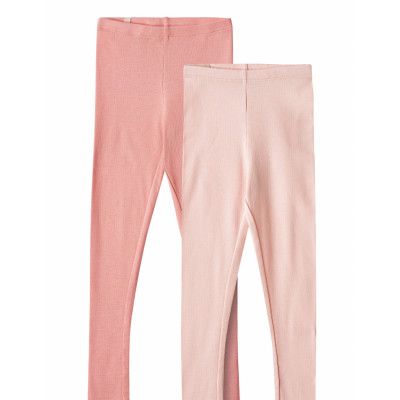 2 Rib Leggings Maddy Bottoms Leggings Rosa Wheat