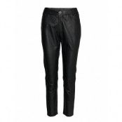 24 The Leather Pant Trousers Leather Leggings/Byxor Svart Denim Hunter