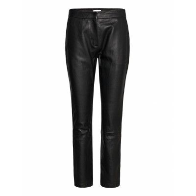 2nd Barrow Thinktwice Leather Leggings/Byxor Svart 2NDDAY