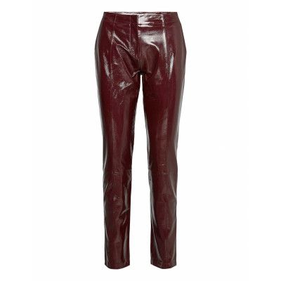 2nd Dean Leather Leggings/Byxor Röd 2NDDAY