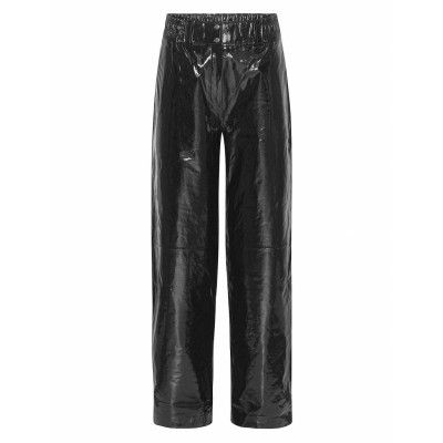 2Nd Edition Cedar - Soft Patent Lea Bottoms Trousers Leather Leggings-Byxor Svart 2NDDAY
